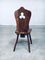 Brutalist Dining Chair Set from Lux-Wood, Belgium, 1960s, Set of 6, Image 4