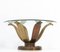 Tavolino da caffè Hollywood Regency in bronzo con ripiano in vetro, Francia, anni '50, Immagine 6