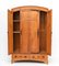 Oak Art Nouveau Arts & Crafts Gold Wardrobe Wardrobe by Gustave Serrurier-Bovy, Image 5