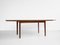 Midcentury Danish rectangular dining table in teak 1960s - with hidden extensions 3