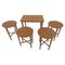 Mid-Century Set of Stools and Table by Poul Hundevad, Denmark, 1960s, Image 1