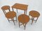 Mid-Century Set of Stools and Table by Poul Hundevad, Denmark, 1960s 6