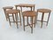 Mid-Century Set of Stools and Table by Poul Hundevad, Denmark, 1960s 7