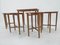 Mid-Century Set of Stools and Table by Poul Hundevad, Denmark, 1960s 8