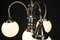 Art Deco Chrome 4-Light Chandelier, 1930s 13