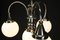 Lampadario Art Deco a 4 luci in metallo cromato, anni '30, Immagine 13