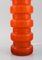 Orangefarbene Tischlampen aus mundgeblasenem Glas von Po Ström für Alsterfors, 2er Set 5