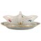 Antique Sauce Boat in Hand-Painted Porcelain with Flowers from Meissen 1