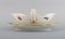 Antique Sauce Boat in Hand-Painted Porcelain with Flowers from Meissen 2