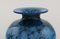 Blaue mundgeblasene Vase aus Glas von Bertil Vallien für Kosta Boda 5