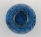 Blaue mundgeblasene Vase aus Glas von Bertil Vallien für Kosta Boda 4