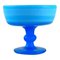 Swedish Compote in Turquoise Mouth-Blown Art Glass, 1970s, Image 1