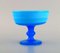 Swedish Compote in Turquoise Mouth-Blown Art Glass, 1970s 3