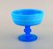 Swedish Compote in Turquoise Mouth-Blown Art Glass, 1970s 2