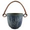 Ice Bucket in Glazed Ceramics with Handle by Arne Bang, Denmark, Image 1