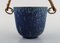 Ice Bucket in Glazed Ceramics with Handle by Arne Bang, Denmark 4