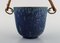 Ice Bucket in Glazed Ceramics with Handle by Arne Bang, Denmark, Image 4