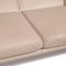 Raoul Cream Leather Sofa from Koinor 4