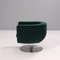 Green Tulip Armchairs by Jeffrey Bernett for B & B Italia, Set of 2 3