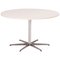 Circular White Dining Table by Arne Jacobsen for Fritz Hansen 1