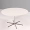 Circular White Dining Table by Arne Jacobsen for Fritz Hansen 3