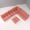 Divano modulare e poggiapiedi Togo rosa di Michel Ducaroy per Ligne Roset, set di 5, Immagine 2