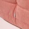 Togo Pink Modular Sofa and Footstool by Michel Ducaroy for Ligne Roset, Set of 5 9