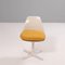 White Dining Table and Four Arkana 115 Yellow Dining Chairs Set by Borge Johansen, Set of 5 4