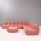 Togo Pink Modular Two Seater Sofa by Michel Ducaroy for Ligne Roset 5
