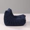 Togo Dark Blue Armchair by Michel Ducaroy for Ligne Roset 3