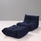 Togo Dark Blue Armchair by Michel Ducaroy for Ligne Roset, Image 7