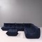 Togo Dark Blue Modular Two Seater Sofa by Michel Ducaroy for Ligne Roset, Image 7