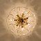 Large Palazzo Light Fixture in Gilt Brass and Glass by J. T. Kalmar for Isa, Image 4