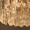 Large Palazzo Light Fixture in Gilt Brass and Glass by J. T. Kalmar for Isa 10