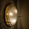 Brass and Blown Murano Glass Wall Light or Flush Mount, 1960s, Image 2