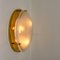 Brass and Blown Murano Glass Wall Light or Flush Mount, 1960s 7