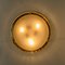 Brass and Blown Murano Glass Wall Light or Flush Mount, 1960s, Image 4
