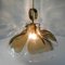 Large Four-Panel Glass Flower Chandelier from Kalmar, Austria, 1970s 2