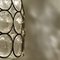 Circle Iron and Bubble Glass Chandelier 12