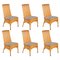 Dining Chairs in Style of Gabriella Crespi, Italy, 1970s, Set of 6 1