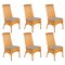 Dining Chairs in Style of Gabriella Crespi, Italy, 1970s, Set of 6, Image 1