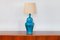 Lampe de Bureau Bleue, Italie, 1970s 3