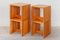 Hocker und Couchtisch aus massivem Pinienholz, 1970er, 4er Set 8