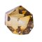 Bernsteinfarbene Murano Diamant geschliffene Tischlampen aus facettiertem Glas, 2er Set 4