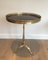 Neoclassical Style Brass and Mahogany Side Table by Maison Jansen, France, 1940s 1