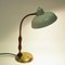 Oak and White Metal Table Lamp, Sweden, 1950s 2