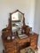 Antique Victorian Burr Walnut Dressing/Vanity Table from Maple & Co., Image 3
