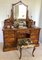 Antique Victorian Burr Walnut Dressing/Vanity Table from Maple & Co. 2
