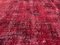 Overdyed Turkish Vintage Wool Red Rug, Image 7