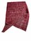 Overdyed Turkish Vintage Wool Red Rug, Image 2